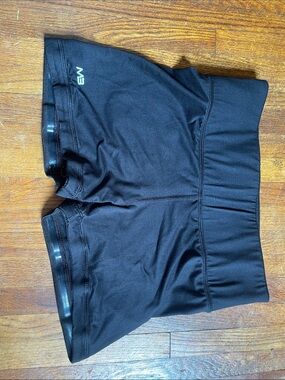 Black Women's High-Waist Athletic Shorts